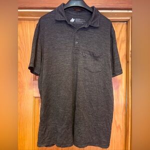 Wooly Gray Polo Shirt Size Large L *holes
Short sleeve merino Seattle